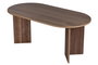 Sablin - Mesa de Comedor Venezia Walnut, 180x90x75 cm, Melamina Nogal, Moderna Escandinava, Capacidad de Carga 70 kg